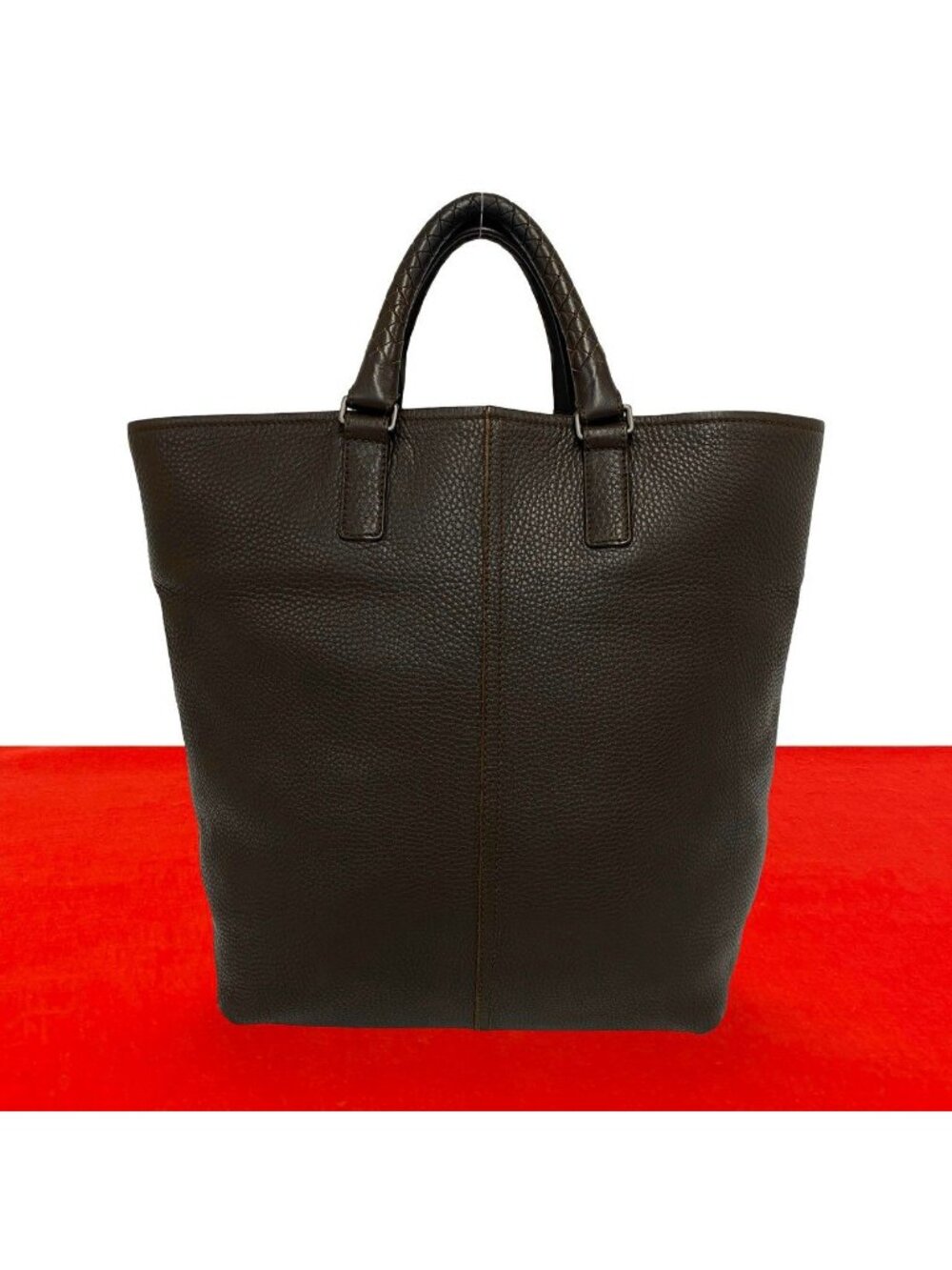 Bottega Veneta Intrecciato Leather Tote Bag Brown